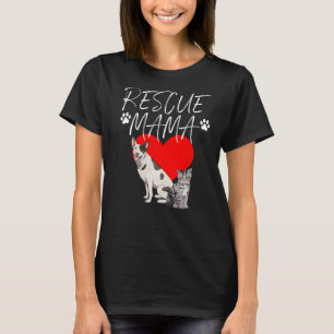 Rescue Mama Animal Protect Pet Animal Liebe T-Shirt