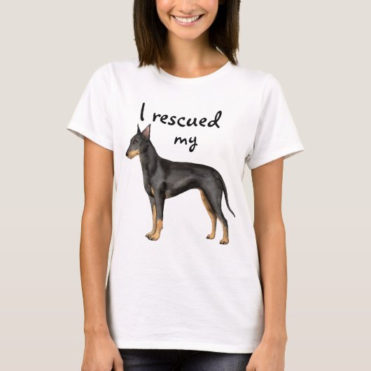 Rescue Manchester Terrier T-Shirt (Vorderseite)