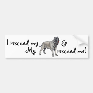 Rescue Mastino Autoaufkleber