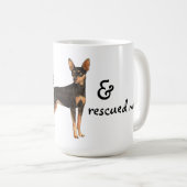 Rescue Miniatur Pinscher Kaffeetasse (VorderseiteRechts)