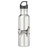 Rescue Miniatur Schnauzer Aluminium Wasserflasche Edelstahlflasche (Vorderseite)