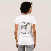 Rescue Miniature Bull Terrier Schnauzer T-Shirt (Schwarz voll)
