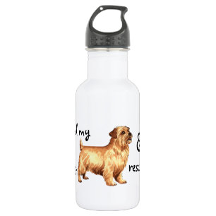 Rescue Norfolk Terrier Edelstahlflasche