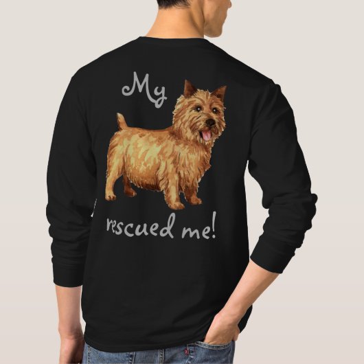 Rescue Norwich Terrier T-Shirt (Rückseite)