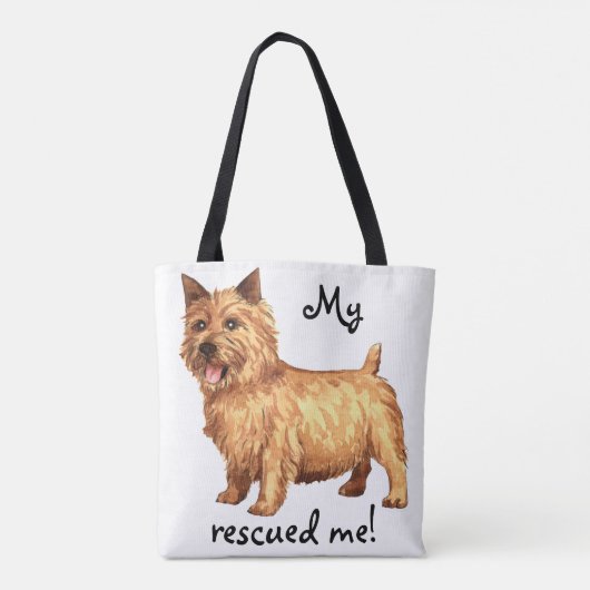 Rescue Norwich Terrier Tasche (Rückseite)