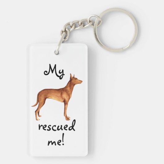 Rescue Pharaoh Hound Schlüsselanhänger (Rückseite)