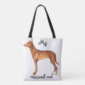 Rescue Pharaoh Hound Tasche (Rückseite)