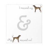 Rescue Plott Hound Notizblock (Vorderseite)