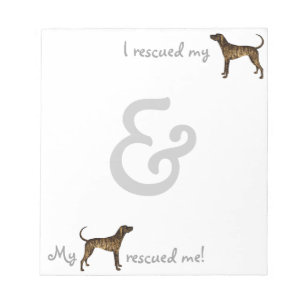 Rescue Plott Hound Notizblock