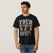 rescue service work paramedic first aider T-Shirt (Vorne ganz)