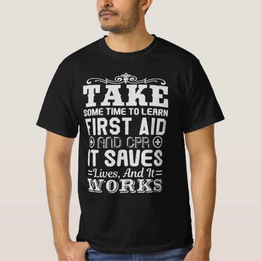 rescue service work paramedic first aider T-Shirt (Vorderseite)
