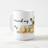 Rescue Skye Terrier Kaffeetasse (Vorderseite Links)