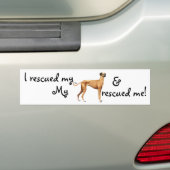 Rescue Sloughi Autoaufkleber (Auf Auto)