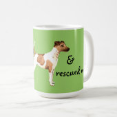 Rescue Smooth Fox Terrier Kaffeetasse (VorderseiteRechts)