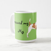 Rescue Smooth Fox Terrier Kaffeetasse (Vorderseite Links)