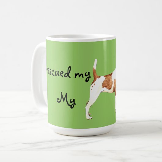 Rescue Smooth Fox Terrier Kaffeetasse (Vorderseite Links)