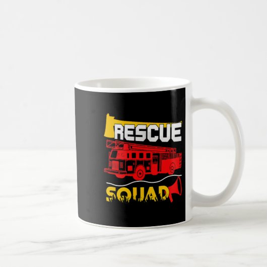 Rescue Squad Lifesaver Fireman Gift Proud Firefigh Kaffeetasse (Rechts)
