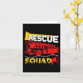 Rescue Squad Lifesaver Fireman Gift Proud Firefigh Karte (Gelbe Blume)