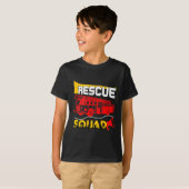 Rescue Squad Lifesaver Fireman Gift Proud Firefigh T-Shirt (Vorne ganz)