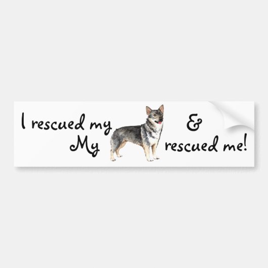 Rescue Swedish Vallhund Autoaufkleber (Vorne)
