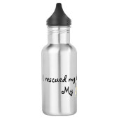 Rescue Toy Fox Terrier Edelstahlflasche (Links)
