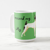Rescue Toy Fox Terrier Kaffeetasse (Vorderseite Links)