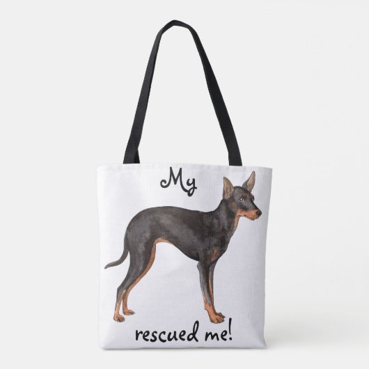 Rescue Toy Manchester Terrier Tasche (Rückseite)