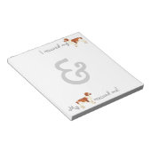Rescue Welsh Springer Spaniel Notizblock (angewinkelt)
