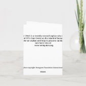 Rescued Baby Orangutan Uttuh Karte (Rückseite)