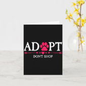 Rescued Is My Favorite Breed Adopt Don't Shop Dog Karte (Gelbe Blume)