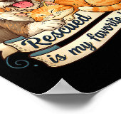 Rescued Is My Favorite Breed Dog Cat Pet Adoption Poster (Ecke)