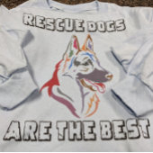 Rescues are the Best - German Shepherd Tri-Blend Shirt