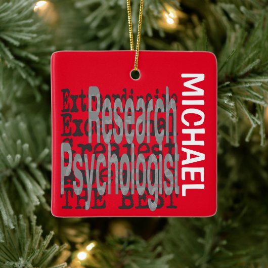 Research Psychologist Außerordentliche CUSTOM Keramikornament (Baum)