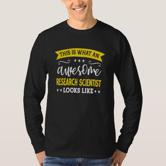 Research Scientist Job Title Employee Research Sci T-Shirt (Vorderseite)
