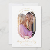 Reserva La Fecha Arch Effekt Rosa Herz glückliches Save The Date (Vorderseite)