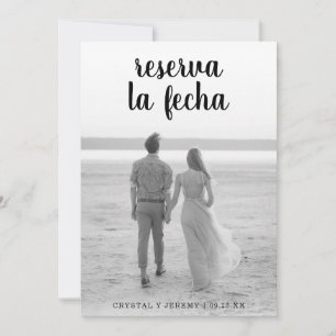 Reserva La Fecha Black Script Foto Spanisch Save The Date