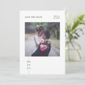 Reserva La Fecha Boda fotográfica moderna Ahorra l Save The Date (Stehend Vorderseite)