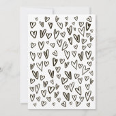 Reserva la Fecha Einfaches Schwarz und Weiß Spanis Save The Date (Rückseite)