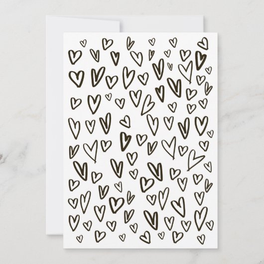 Reserva la Fecha Einfaches Schwarz und Weiß Spanis Save The Date (Rückseite)