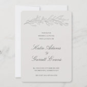 Reserva la Fecha Elegant Simple Gray Spanisch Save The Date (Vorderseite)
