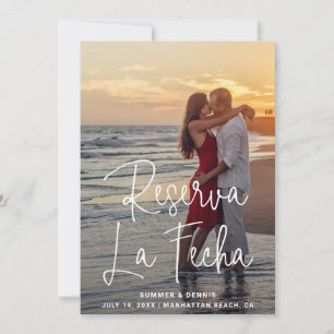 Reserva la Fecha Elegantes Script Foto Spanisch Save The Date