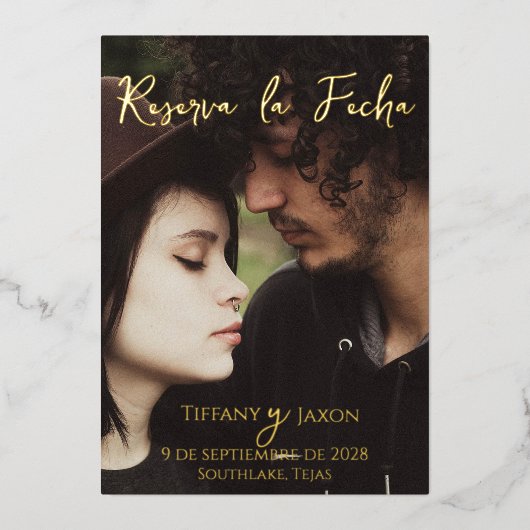 Reserva la Fecha Folieneinladung (Vorderseite)