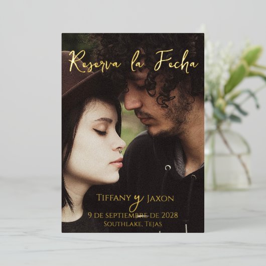 Reserva la Fecha Folieneinladung (Stehend vorne)