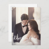 Reserva La Fecha Foto Save the Date Spanisch Ankündigungspostkarte (Vorne/Hinten)