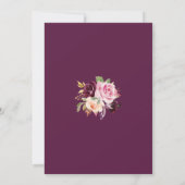 Reserva la Fecha Lila florales Foto Spanisch Save The Date (Rückseite)