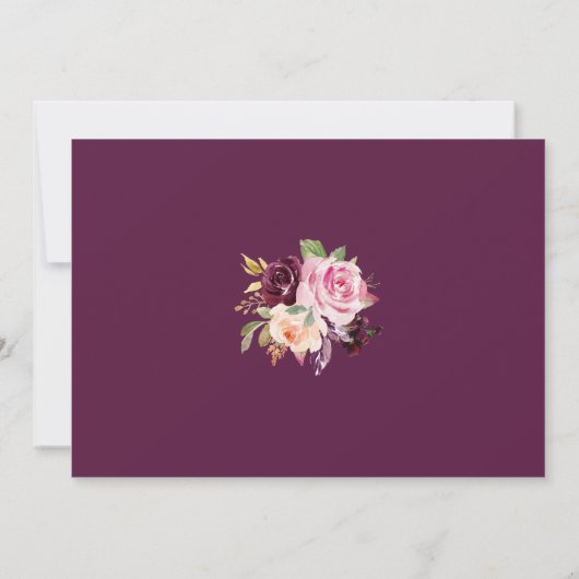 Reserva la Fecha Lila Spanisch Save The Date (Rückseite)