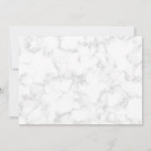 Reserva La Fecha Modern Marble Rose Gold Spanisch Save The Date (Rückseite)