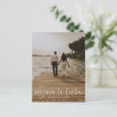 Reserva La Fecha Modernes Foto PostCard Ankündigungspostkarte (Stehend Vorderseite)