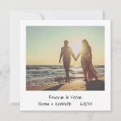 Reserva La Fecha Retro Instant Foto Spanisch Save The Date (Vorderseite)