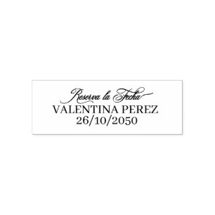 Reserva la Fecha Save the Date auf Spanisch Permastempel